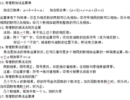 上海六年级第二学期数学知识点